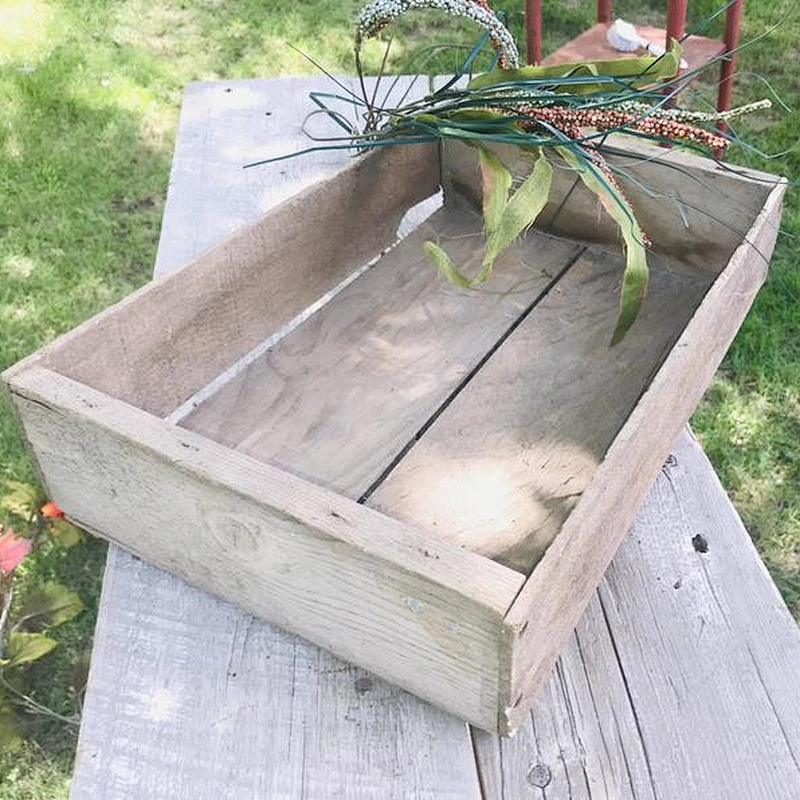 Primitive Wood Shallow Cratewooden trays and boxeswooden boxes manufacturersunfinished wood crates wholesale wood crate old