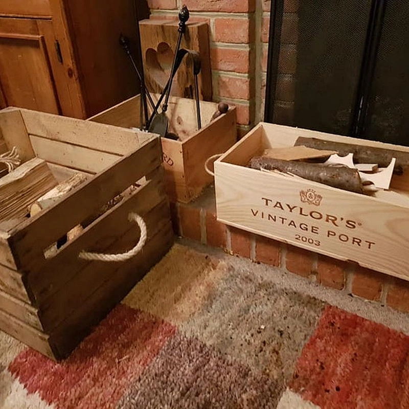 Wooden crate box
