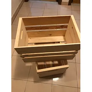 TWO Oversized Wooden Crates customized