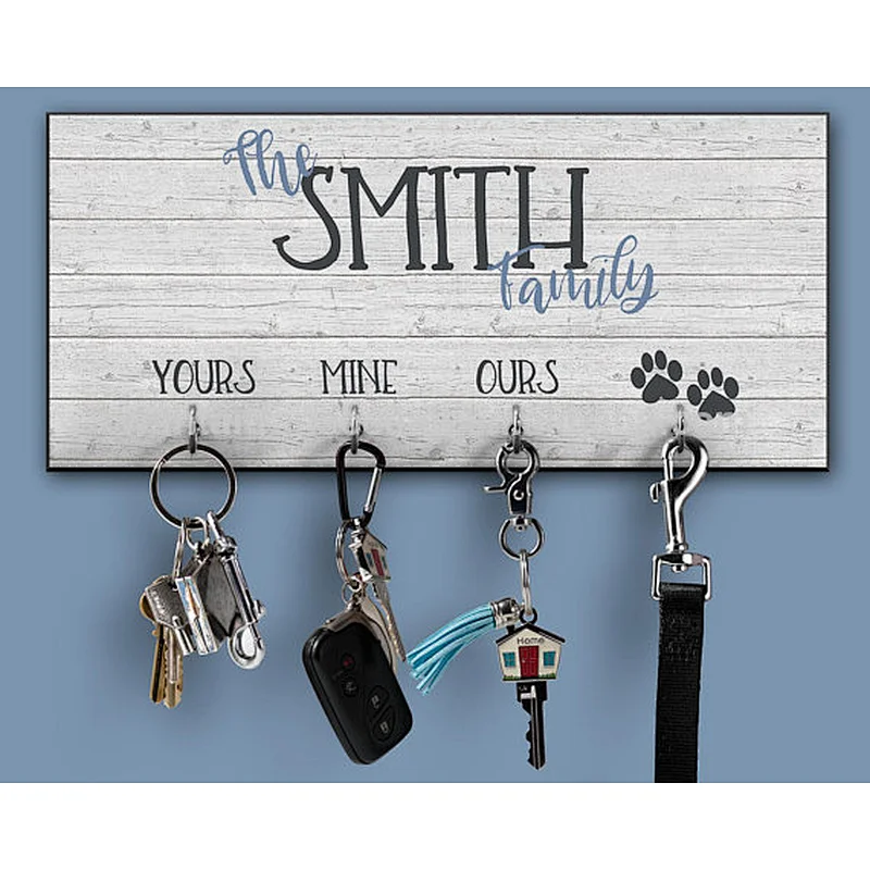 Rustic Wood Key Rack With Hook From China