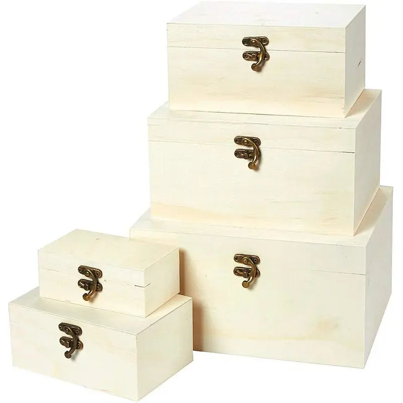Wood Box-Wooden storage box-Storage box set