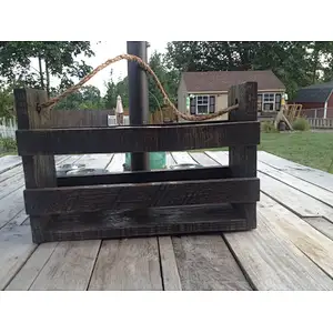 Handmade Rustic Bottle Carrier,Reclaimed Wood Wine Tote, Rustic Centerpiece