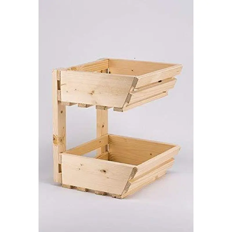 Crate Kitchen organizer wholesale unfinished Wooden crate rank  Apple crate Vegetable box bin Potato bin Potato onion bin