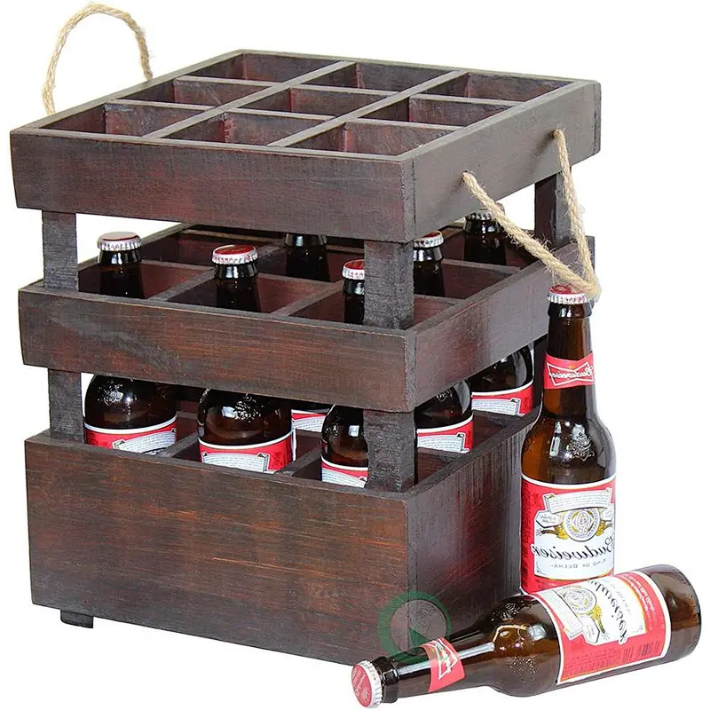 Antique style can be overlaid with wooden BEER crates,stackable wood crates