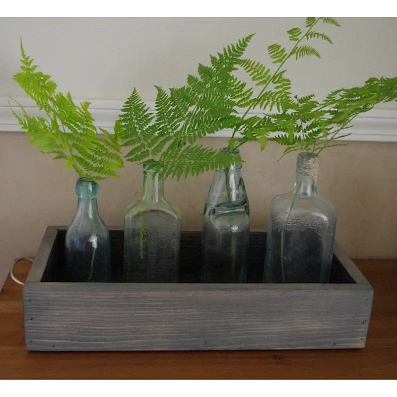 Rustic Farmhouse Wood display Box For Planter