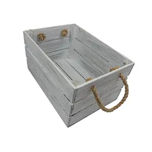 Shabby chic wooden crate wooden crates for fruits and vegetables wood crate storage