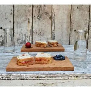 Wooden Sandwich Plates, Small Serving Tray, Cutting Board, Minimalist Kitchen Deco