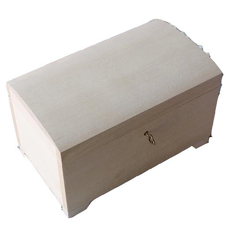 Unfinished big wooden box closed with key,natural wood, lockable,box with lock,two compartments 2020
