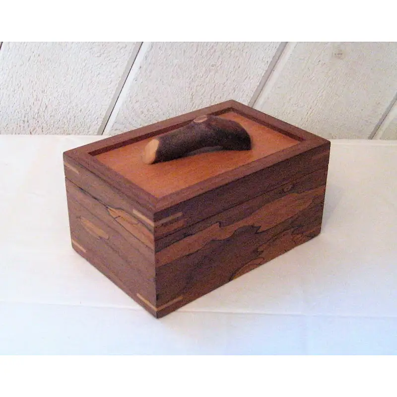 Custom wooden gift box wooden wedding card box wooden boxes with hinged lids