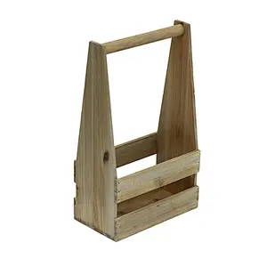 Crate Wine Carrier in Weathered Gray