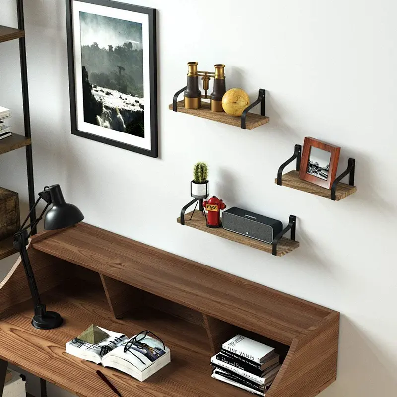 Floating Shelves Wall Mounted Set of 3