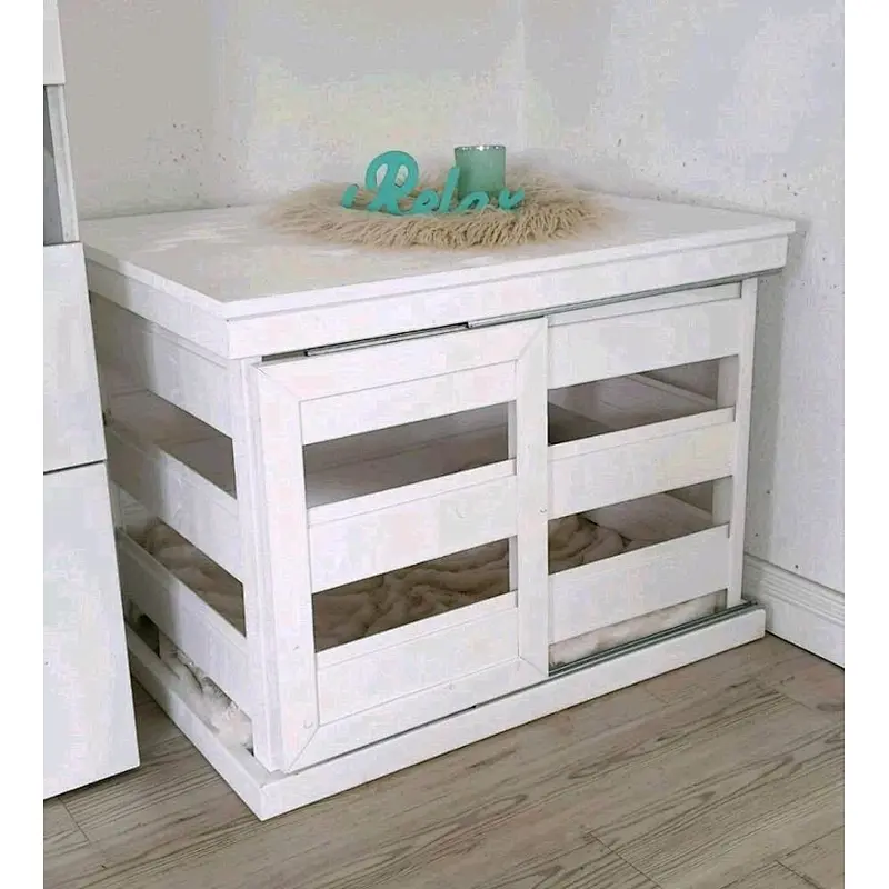 Pet house or dog kennel modern indoor dog house- Dog crate end table Dog Kennel Furniture