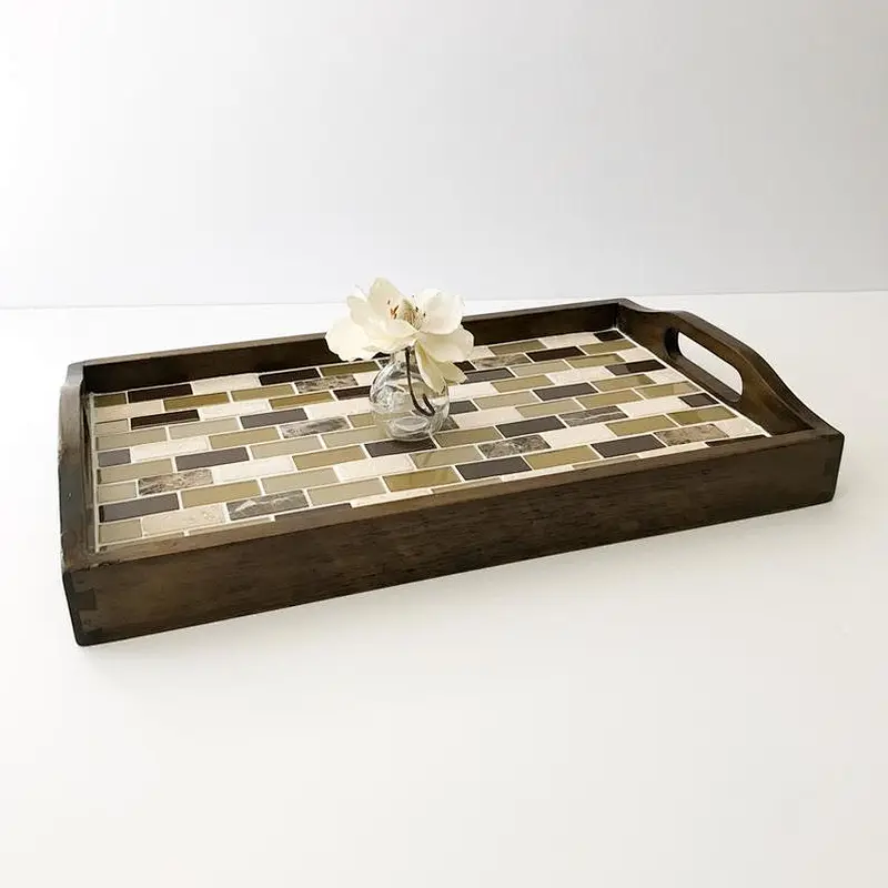 Unfinished Wood Trays Wood Serving Tray Wooden Ottoman Tray