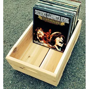 The Collector's Crate for  vinyl records wooden box