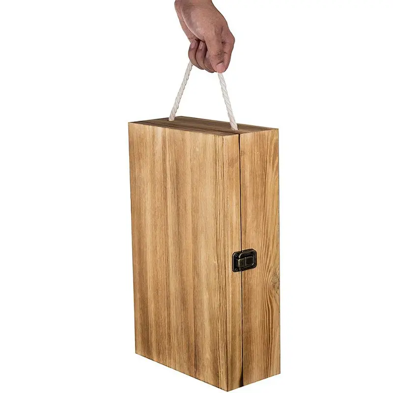 Box wooden wine small wooden  jewelry box wood jewelry box custom logo