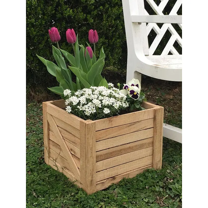 Rustic Oak Wood Planter Boxwood planter boxwooden storage boxjewelry organizer wood storage boxunfinished wood crates wholesale
