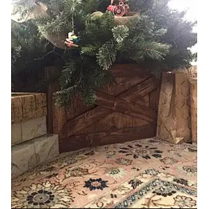Wood Tree Skirt  Variation Farmhouse  Christmas Tree Box  Wood Tree Box
