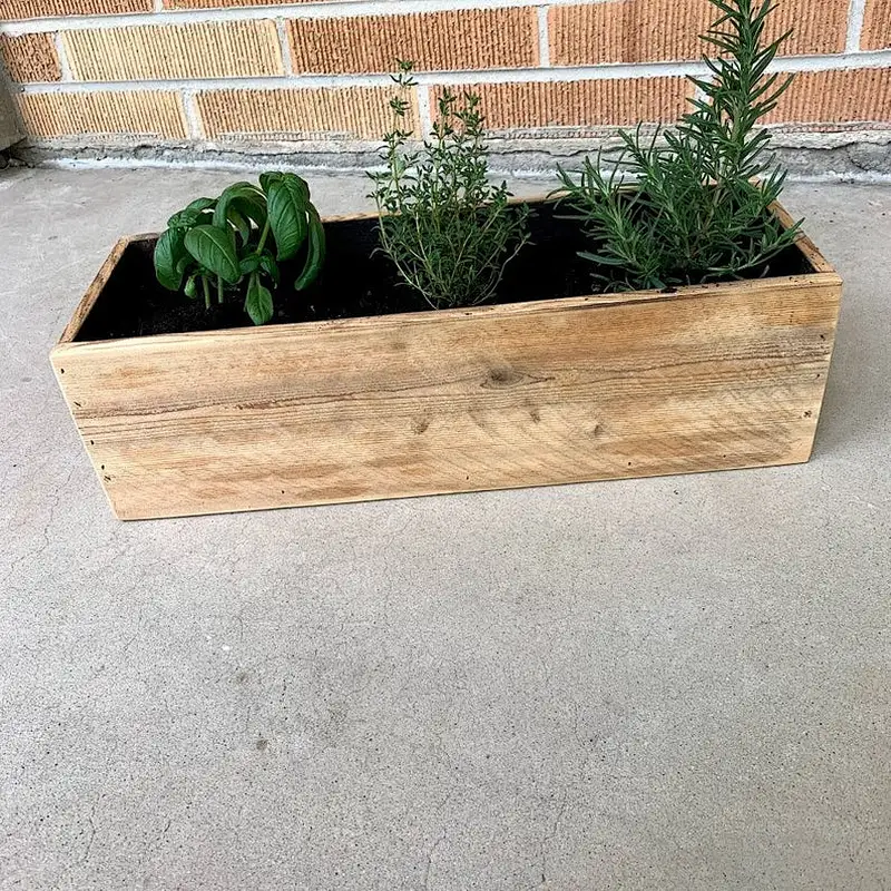 2020 Wood Planter Box Great for Succulent Cactus Herbs Wooden Gift Flower Pot Wooden Planter Box