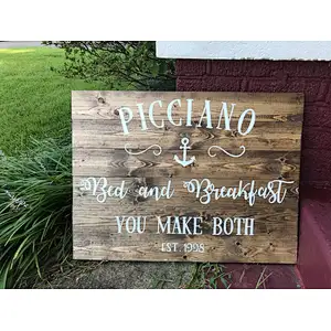 Rustic Wooden Signs Home Decoration