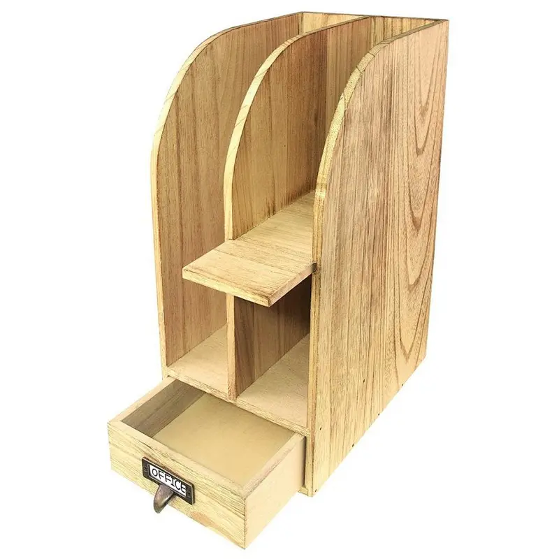 Wooden organizer boxes for crafts.Wooden Desk Organizer For Desktop Accessories