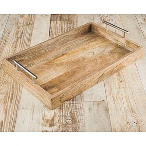 Rusticity Wooden Serving Tray for DiningWooden Trays and BoxesWooden Trays For DecorationWooden Tray With HandleStorage Tray