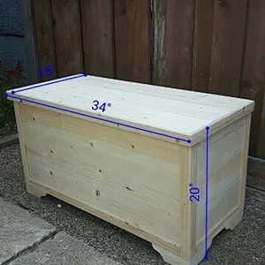 Gray hope chest, gray toy box, rustic blanket chest for foot of bed, storage trunk, 34