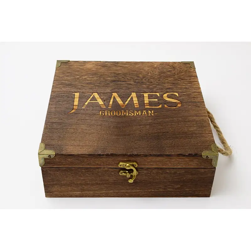 Gift box, Groomsman gift, Keepsake box customized