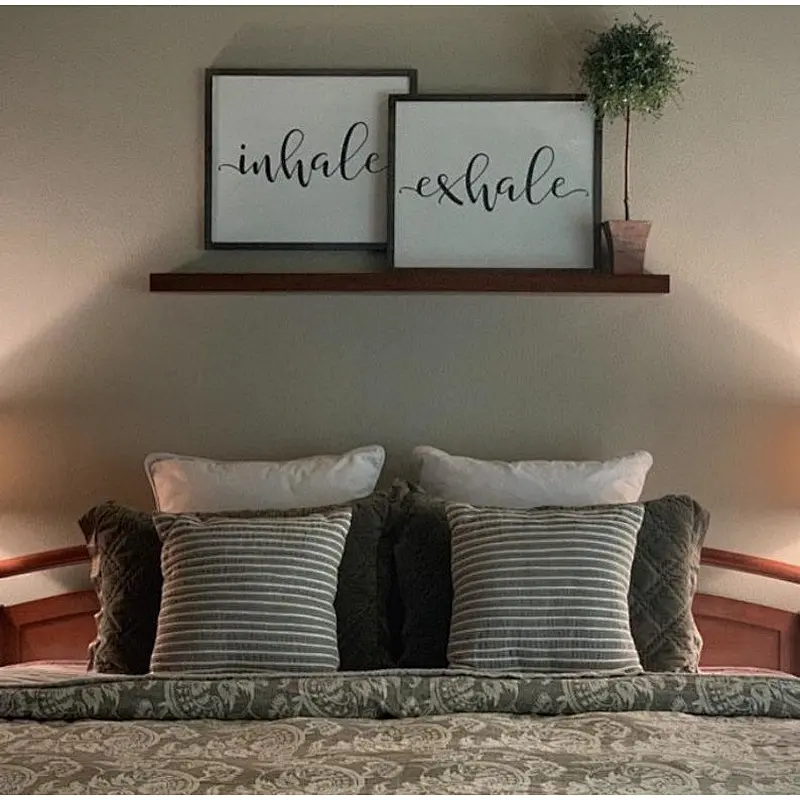 shelf wall floating- Wood Wall Shelf - floating wall shelves set of 3 rustic wood