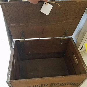 Awesome vintage Budweiser Commemorative beer crate box wooden box for packing beer Wood Boxes Handmade Crate Wooden Boxes