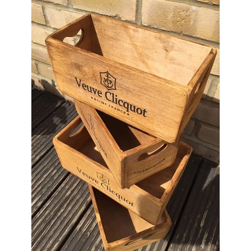 Rustic personalized bid customized cheaper decoration delicate   practical  unfinished wholesale Solid  waxed  retro wooden box