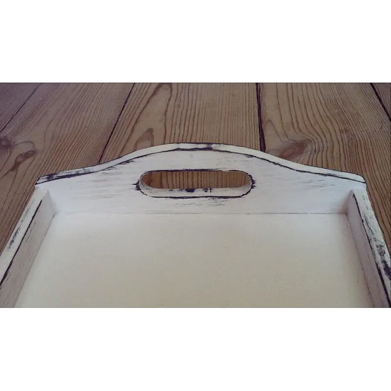 Large Breakfast Tray Wooden Serving Trays vintage white wood serving tray Wooden Dry Fruit Tray Wooden Trays For Decoration