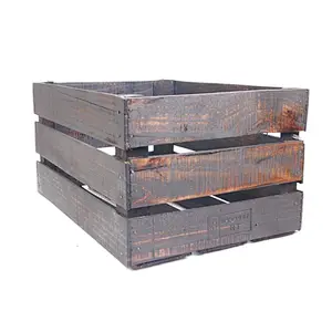 Rustic Wood Crate wooden storage crates wooden crates for fruits and vegetables customized