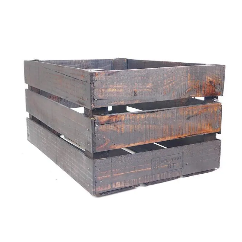 Rustic Wood Crate wooden storage crates wooden crates for fruits and vegetables customized