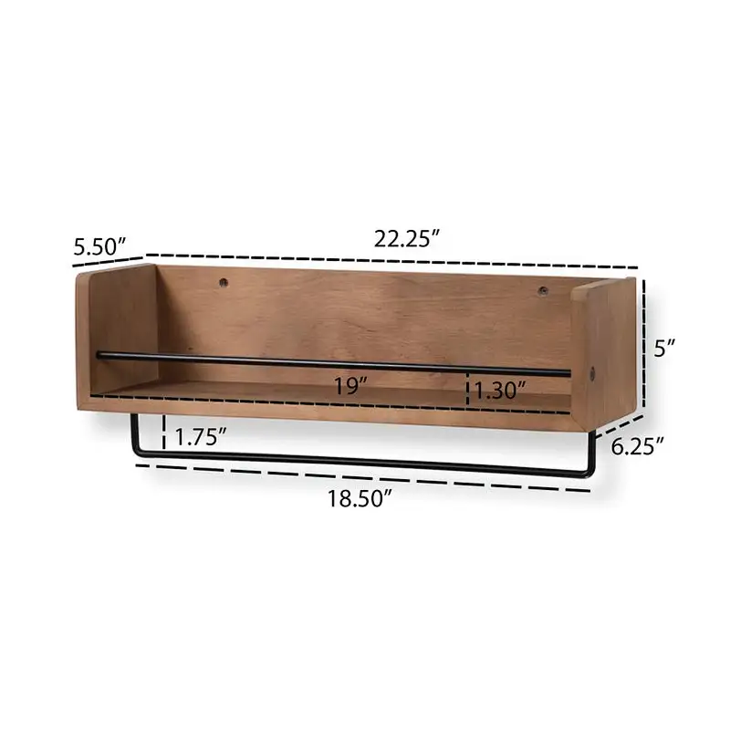 Rustic wood floating wall shelves wood shelves for the kitchen wall home decor wall shelf