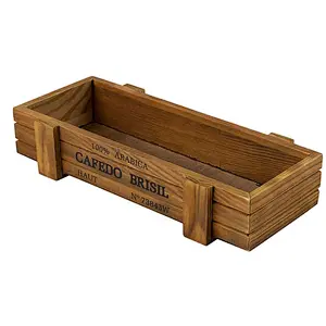 Planter Box For Succulent - 3-Count outside wooden planter