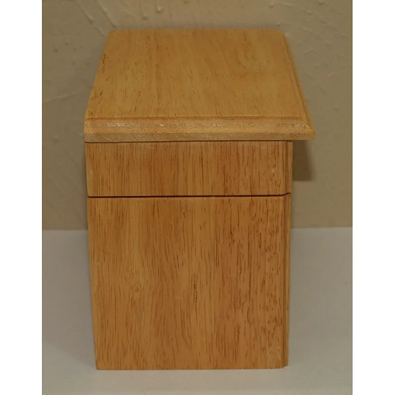 Vintage Full Large Wood Recipe File Box  Handwritten & Clippings