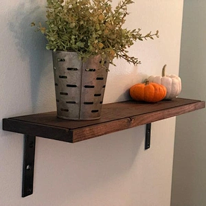 Rustic wooden shelf customized