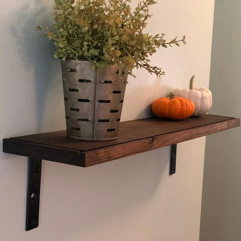 Rustic wooden shelf customized