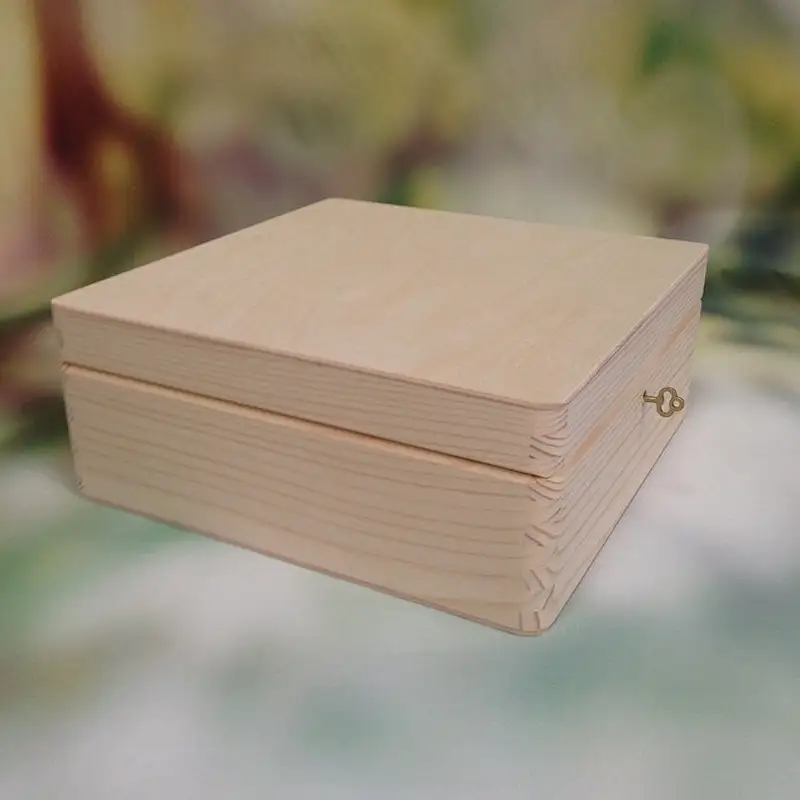 Wooden Box with Lid