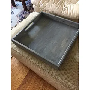 Black Wood Tray, Ottoman Wooden Tray, 2020