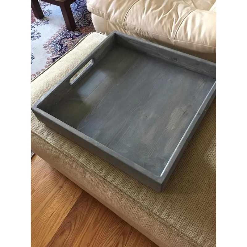 Black Wood Tray, Ottoman Wooden Tray, 2020