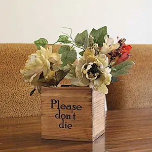 Wooden Flower Planter Flower Pot Designed for Outdoor & Indoor Perfect Gift Idea at Any Time of The Year