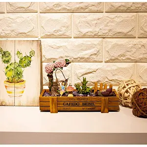 Planter Box For Succulent - 3-Count outside wooden planter
