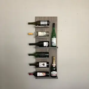 Wooden wine rack*Bottle Wine Display Storage Rack Free Standing Wine Display Shelf w/ Countertop