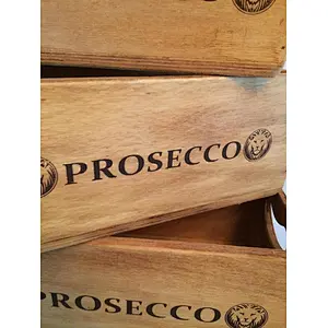 Solid wooden storage boxes  with handles  set of 5