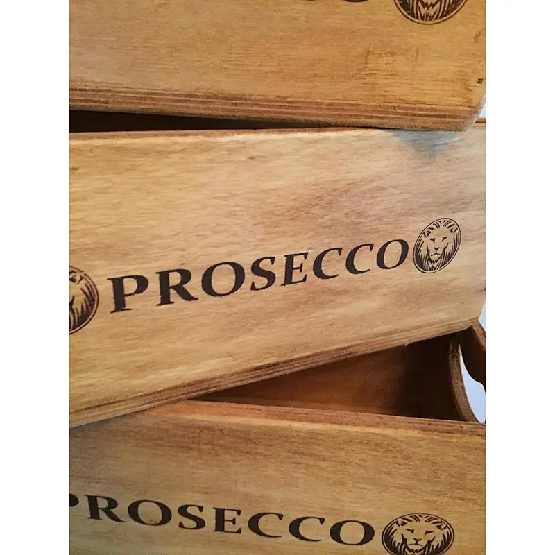 Solid wooden storage boxes  with handles  set of 5