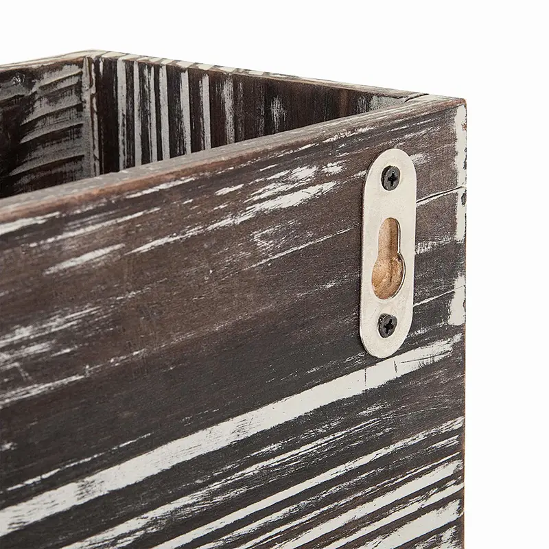 Torched Wood Wall-Mounted Paper Towel Dispenser