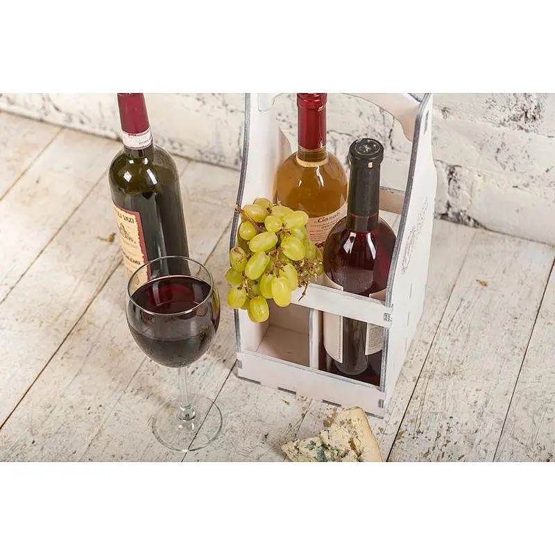 wooden box-Wine Caddy, Personalized wine caddy,   Wine Bottle tote, crate