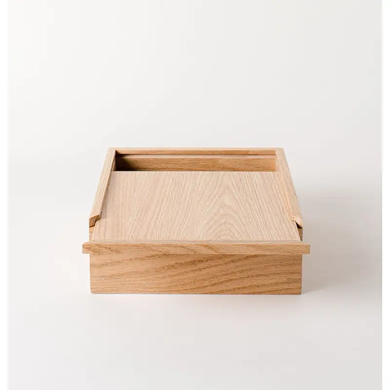 rustic style wedding shoe box  tissue  book card letter  display   ring  Personalized - Oak Wood Box with Sliding Lid