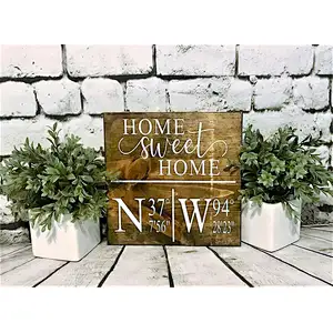 Home decoration walls billboards Wooden sign Welcome sign
